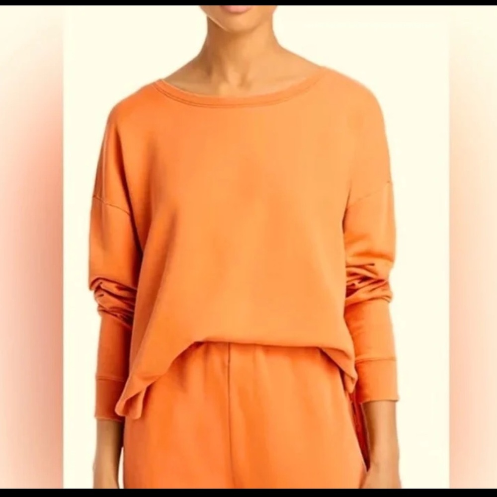 FRAME DENIM Side Slit Sweatshirt, Small